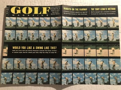 1963 Golf Magazine JIMMY THOMPSON Five Basic Strokes BETSY RAWLS No Label  - Image 1 of 2