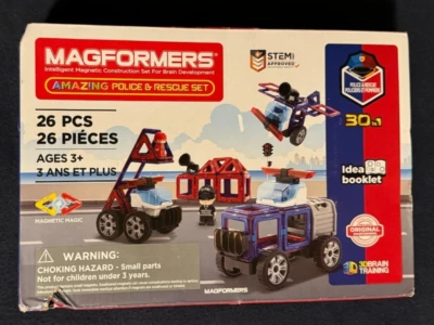 Magformers 26-Piece Amazing Police & Rescue Set - NIB - Image 1 of 4
