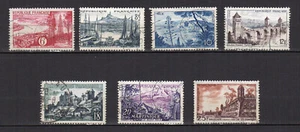 France 1955 série touristique Y&T 1036 à 1042 7 timbres oblitérés /TE3462 - Picture 1 of 1