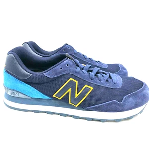 New Balance Mens 515 Classics Lifestyle Shoes Navy Blue Yellow ML515OTS Size 8.5 - Picture 1 of 24