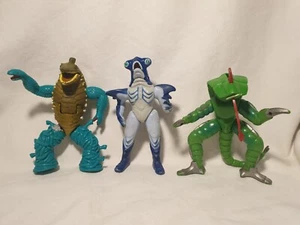 1994 Mighty Morphin Power Rangers Aliens Snizard , Shark &PYTHOR 5" *Damaged* - Picture 1 of 14