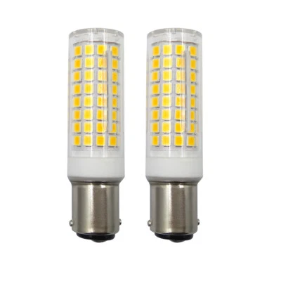 2pcs BA15D 1142 102-2835 LED Light Bulb Ceramics Lamp Lights 110V 7W Warm White - Image 1 of 4