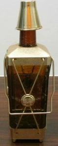 Musical Liquor Decanter, Bottle Interchangeable, Gold Toned, Automatic Shut Off - Picture 1 of 9
