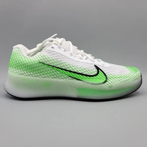 Men's Size 7.5 NikeCourt Air Zoom Vapor 11 HC White Poison Green - DR6966-106 - Picture 1 of 7