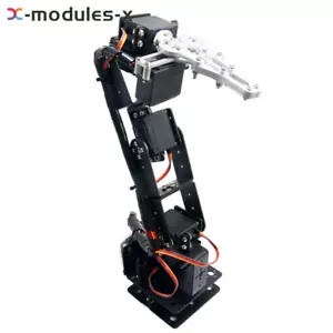 Aluminium Roboter 6 DOF Arm Kralle Halterung Kit mechanischer Roboterarm für Arduino Neu - Bild 1 von 2
