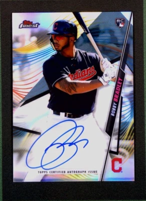2020 Topps Finest #FA-BBR Bobby Bradley Rookie RC Auto - Cleveland Guardians    - Image 1 of 3