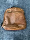Leather Backpack, Jack George Brown Leather Voyager Backpack Honey Color
