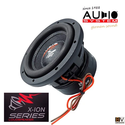 Langhub Subwoofer AUDIO SYSTEM X--ION X08 EVO 20cm 2x2Ω 400Watt RMS 200mm Woofer - Bild 1 von 4