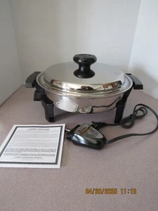 Lifetime Electric Skillet Fry Pan 11” Heat Control Liquid Core - Unused - Picture 1 of 12