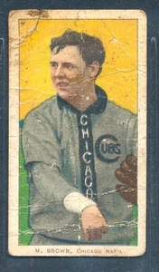 T206 SC 350 30: MORDECAI BROWN Chicago Shirt, Chicago Cubs ~ POOR (altered) - Picture 1 of 2