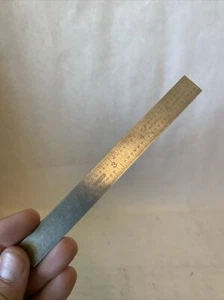 General 6 " Stainless Steel Rule No. 309-N Made In USA, 32nd 64th Faded - Picture 1 of 9