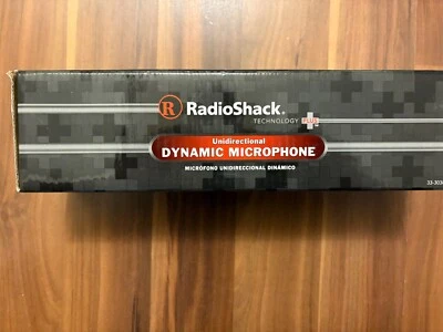 RADIO SHACK UNIDIRECTIONAL DYNAMIC MICROPHONE 33-3038 NIB - Image 1 of 3