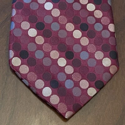 Cartera Perry Ellis vintage borgoña 100 % seda importada hecha en EE. UU. Foto 1 de 4