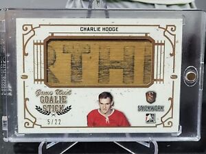 2017 In The Game Stickwork Game Used Goalie Stick Charlie Hodge 5/22