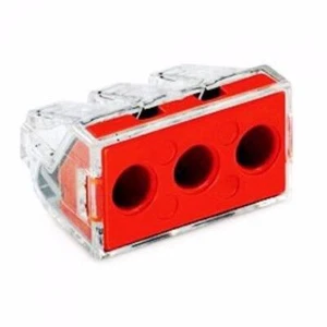 Wago Electrical Push Connector 773-173 Wire Cable 3 Pole Block Terminal- 50 Pack - Picture 1 of 1