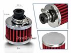 Red 3/8" Inch (10mm) Inlet Universal Air Breather Filter For Engine Crankcase
