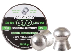 JSB PREDATOR GTO 150 Count Premium LEAD-FREE Domed 6.35mm .25 Caliber Pellets - Picture 1 of 3