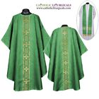 New Green Gothic Chasuble & Stole Set, Gothic Vestment, Casulla, Casula, Casel