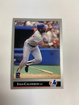 Ivan Calderon Montreal Expos 1992 Leaf Baseball Card 283 - Image 1 of 3