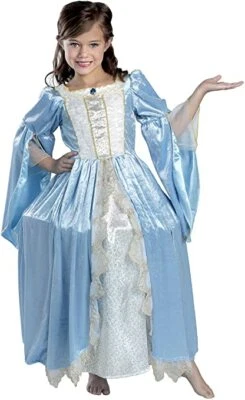 Disfraz Princesa Paraíso Becca, Azul Talla M, Nuevo Con Etiquetas Foto 1 de 4