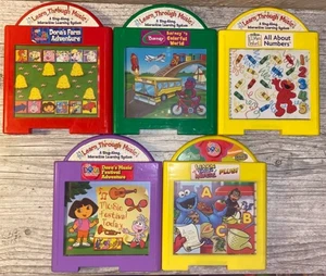 LOT of Mattel LEARN THROUGH MUSIC Sing Along Interactive System Game CARTRIDGES - Picture 1 of 7