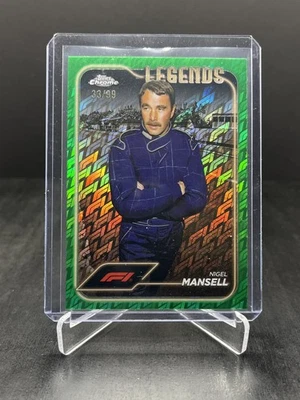 2024 Topps Chrome Logofractor F1 Nigel Mansell Legends Green 33/99 #199 - Image 1 of 2