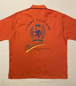 Camisa de Colección Tommy Hilfiger Para el Estilo de Vida California de Hoy Cuello Lazo Hombres L - Imagen 1 de 18