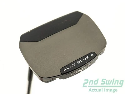 Ping PLD Milled AllyBlue 4 Gunmetal Putter Graphite Left 35.0in - Image 1 of 4