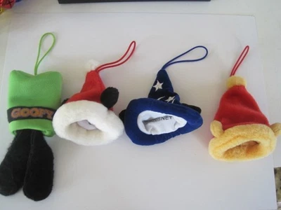 Disney Adorno de Navidad Orejas y Sombreros Mickey Goofy Peluche Lote 4 Foto 1 de 4