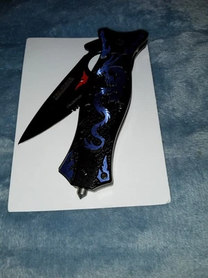 Tac Force Folding Pocket Knife Dragon Linerlock A/o TF707GY - Image 1 of 2