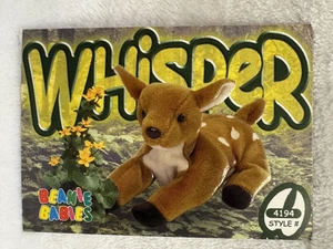 TY Beanie Babies WHISPER Deer Trading Card 1999 #4194 Series III NEAR MINT - Bild 1 von 2