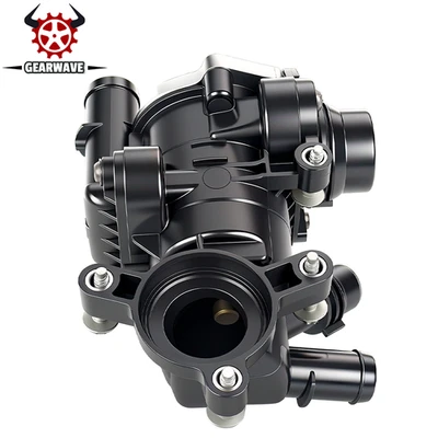 For Mercedes-Benz C300 E350 GLE350 Engine Coolant Thermostat Housing Assembly Foto 1 de 4