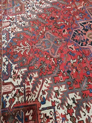 8,4 x 11,1 ANTIGUO FINE HEREZ VINTAGE SERAPI USHAK KAZAKO CAUCÁSICO    Foto 1 de 4