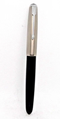 Parker Vintage 51 Demi Black  Fountain Pen-- works--fine point-squeeze fill - Image 1 of 4