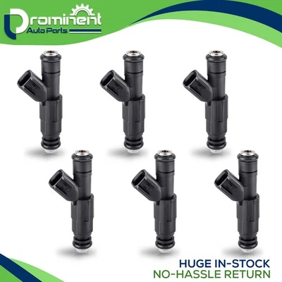 Juego de 6 inyectores de combustible para Pontiac Torrent 2008 3,4 L V6 reemplazo FJ704 0280156182 Foto 1 de 4