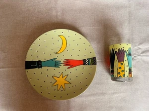 Rosenthal Fun & More No. 10 - HANDS FOR FRIENDS- 1994 Sammelteller und Glas - Bild 1 von 6