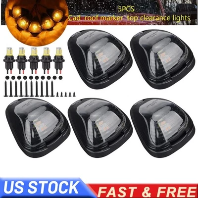 5x Marcador LED ámbar de humo para cabina de techo para E-350 E-450 Super Duty 2017-2018 Foto 1 de 4