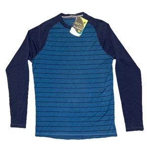 Smartwool Merino Wool Men’s Large 250 G Next To Skin Base Layer Crew Blue NEW - Picture 1 of 10