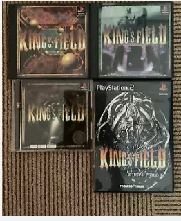 Kings Field 1 2 3 4 Game RPG set PS1 PS2 Sony PlayStation NTSC-J - Image 1 of 4