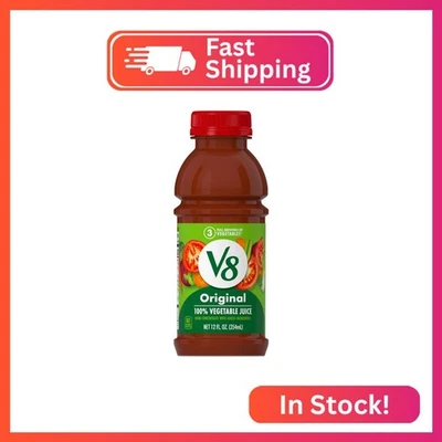 V8 Original Jugo 100% Vegetal, Botella 12 fl oz Foto 1 de 2