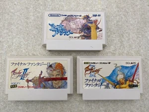 FINAL FANTASY I II III 1 2 3 NES SQUARE Nintendo Famicom From Japan JP - Picture 1 of 10