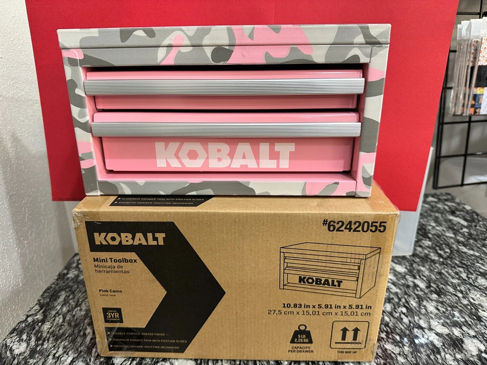 Kobalt Mini Tool Box,  New in BOX Pink CAMO Color **Free SHIP*** - Image 1 of 1