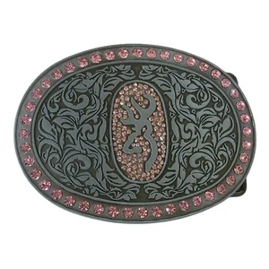 Browning Pink Bling Belt Buckle - Picture 1 of 1