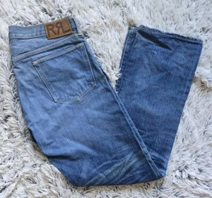 RALPH LAUREN Double RL Western Slim Boot Cut Japan Selvedge Denim SZ 36 x 32  - Picture 1 of 19