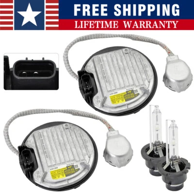 Set 2 HID XENON HEADLIGHT BALLAST & BULB D4S for Toyota Lexus Subaru 85967-08020 - Image 1 of 4
