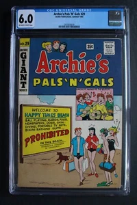 Archie’s Pal 'N' Gals #29 BEATLES Beetlemania DECARLO 1964 Swimsuits CPV CGC 6.0 - Picture 1 of 2