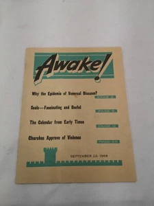 Watchtower - Awake! September 22, 1968 - Jehovah's Witness Magazine - Imagen 1 de 3