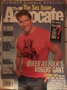 The Advocate Magazine August 2002 - Robert Gant, Richard Goldstein - Picture 1 of 2