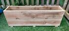 Large Deep Double Height Rustic Tanalised Wooden Patio Planter Trough All Sizes