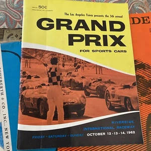 5th Annual LA Times Grand Prix Riverside International Raceway Program Oct. 1962 - Bild 1 von 4